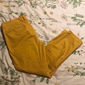 Old Navy Mustard Yellow Pixie Pants